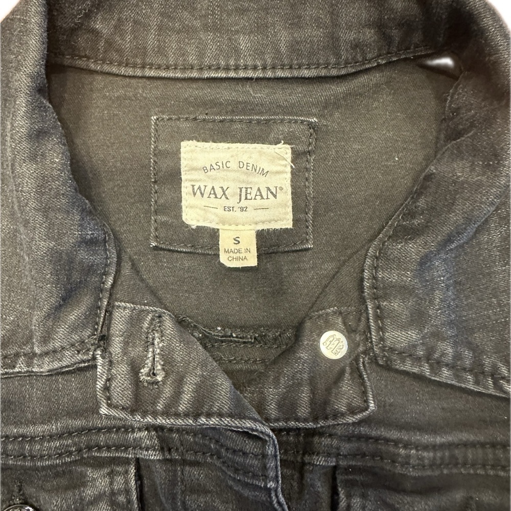 Morgan Wallen upcycled Black Denim Jean Jacket - Picture 6 of 6